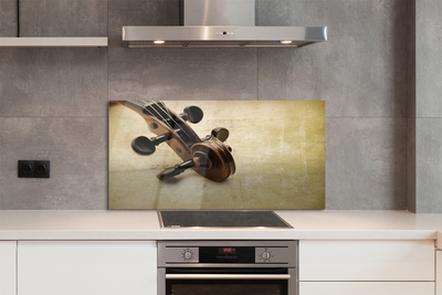 Szkło Ozdobne do Kuchni Nuty i Struny Gitary