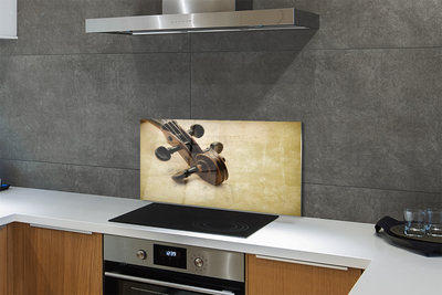 Szkło Ozdobne do Kuchni Nuty i Struny Gitary