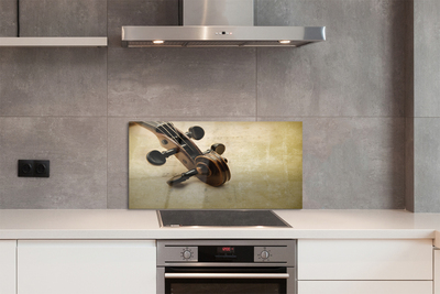 Szkło Ozdobne do Kuchni Nuty i Struny Gitary