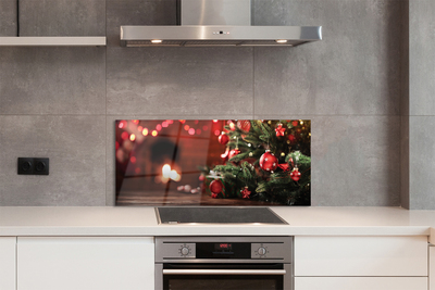 Panel szklany do Kuchni Choinka Pełna Prezentów