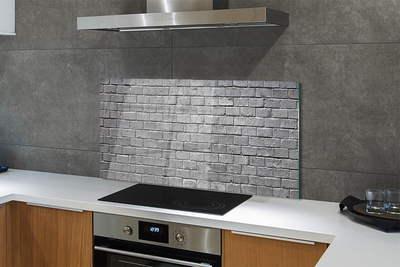 Szkło do Kuchni na Ścianę Czerwona Ściana z Cegieł