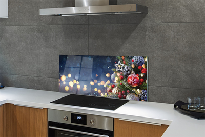 Panel szklany do Kuchni Choinka w Zimowej Aurze