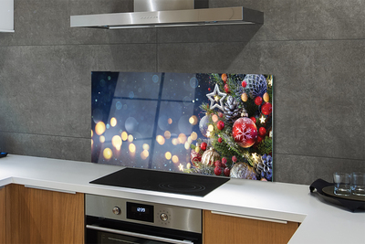 Panel szklany do Kuchni Choinka w Zimowej Aurze