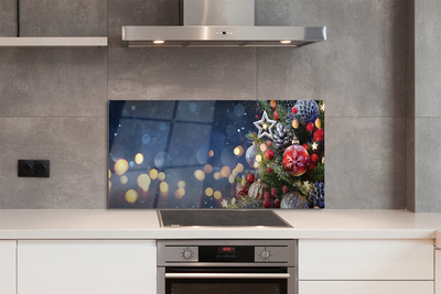 Panel szklany do Kuchni Choinka w Zimowej Aurze