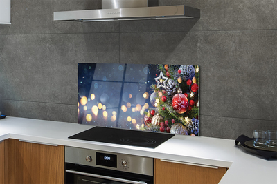 Panel szklany do Kuchni Choinka w Zimowej Aurze