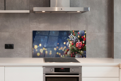 Panel szklany do Kuchni Choinka w Zimowej Aurze