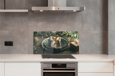 Panel szklany do Kuchni Wigilijne Nakrycie Stołu