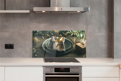 Panel szklany do Kuchni Wigilijne Nakrycie Stołu