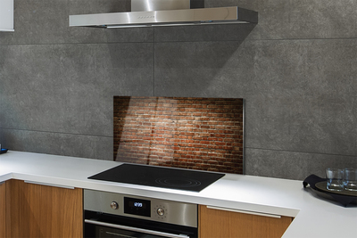 Szkło do Kuchni na Ścianę Autentyczny Mur Ceglany