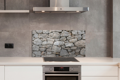 Szkło Ozdobne do Kuchni Tradycyjny Mur Kamienny