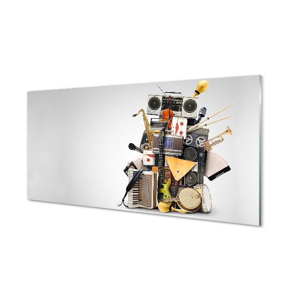 Szkło Ozdobne do Kuchni Muzyczne Trio z Mikrofonem