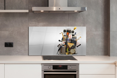 Szkło Ozdobne do Kuchni Muzyczne Trio z Mikrofonem