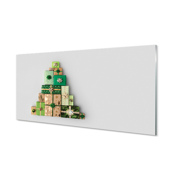Panel szklany do Kuchni Bożonarodzeniowe Prezenty