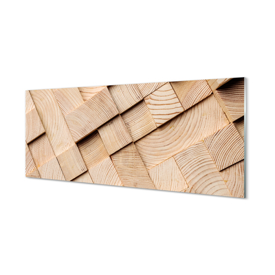Szklany Panel Drewno słoje skład