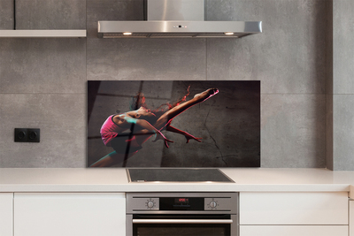 Szklany Panel Akrobatyczny Szpagat