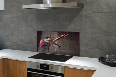 Szklany Panel Akrobatyczny Szpagat