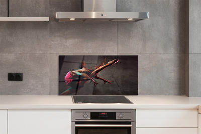 Szklany Panel Akrobatyczny Szpagat