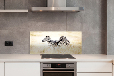 Szklany Panel Zebry na Afrykańskiej Równinie