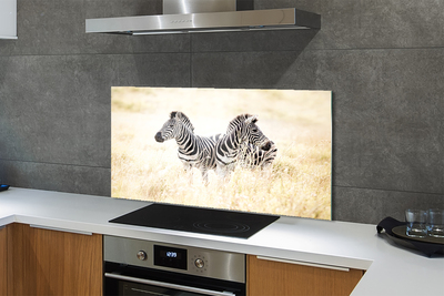 Szklany Panel Zebry na Afrykańskiej Równinie