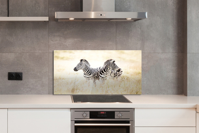 Szklany Panel Zebry na Afrykańskiej Równinie