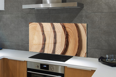 Panel nad Blat Kuchenny Plastry Drewna w Przekroju