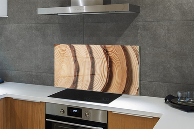 Panel nad Blat Kuchenny Plastry Drewna w Przekroju