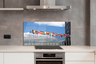Szklany Panel Kilka Flag Państwowych