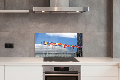 Szklany Panel Kilka Flag Państwowych