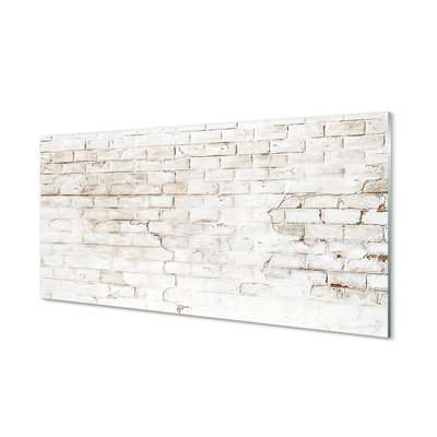 Szklany Panel Cegła ściana mur