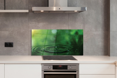 Szklany Panel Czysta Kropla w Makro