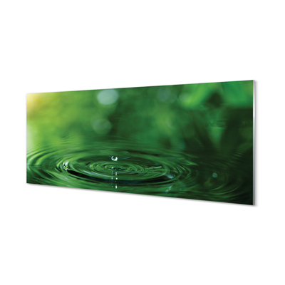 Szklany Panel Kropla woda makro