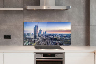 Panel nad Blat Kuchenny Warszawskie Wieżowce o Poranku