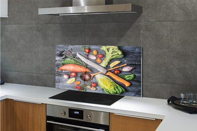 Panel nad Blat Kuchenny Przygotowanie Warzywnego Posiłku