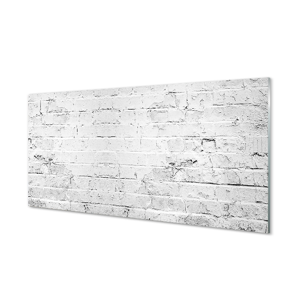 Szklany Panel Dekoracyjna Czerwona Cegła