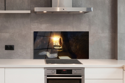 Szklany Panel Jaskinia i Krzyże o Poranku