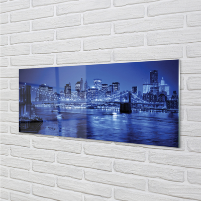 Panel nad Blat Kuchenny Miejskie Pejzaże: Rzeka, Most, Wieżowce