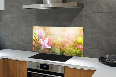 Szklany Panel Magnolia w Słońcu