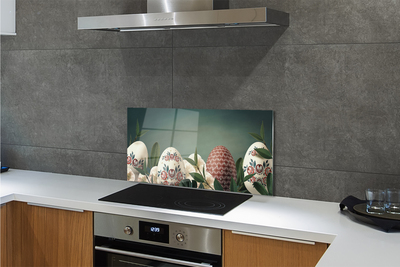 Szklany Panel Wielkanocne Liście i Kwiaty