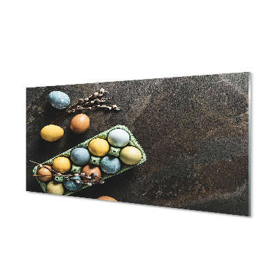 Szklany Panel Tradycyjne Pisanki i Bazie