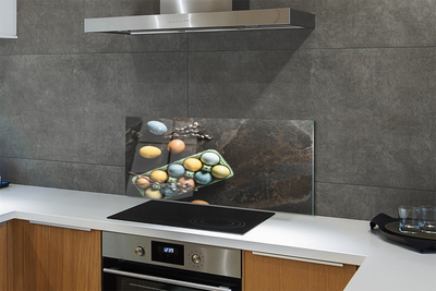 Szklany Panel Tradycyjne Pisanki i Bazie