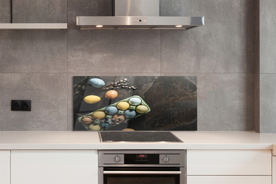 Szklany Panel Tradycyjne Pisanki i Bazie