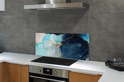 Szkło do Kuchni na Ścianę Nowoczesny Marmur Abstrakcyjny