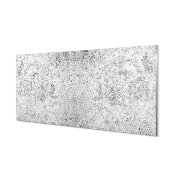 Szklany Panel Geometryczny Wzór Betonowy