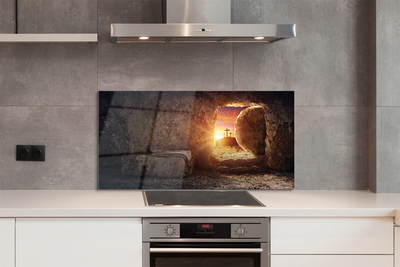 Szklany Panel Światło Wpadające do Groty