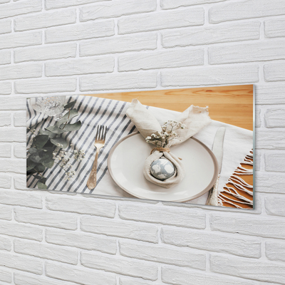 Panel nad Blat Kuchenny Wielkanocny Talerz Pełen Kwiatów