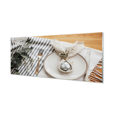 Panel nad Blat Kuchenny Wielkanocny Talerz Pełen Kwiatów