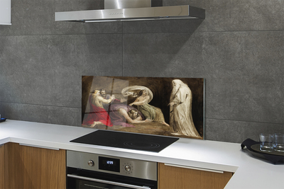 Panel szklany do Kuchni Motyw Starożytny - Dzieło Sztuki