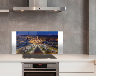 Panel Szklany Nocny Widok na Kościół Mariacki