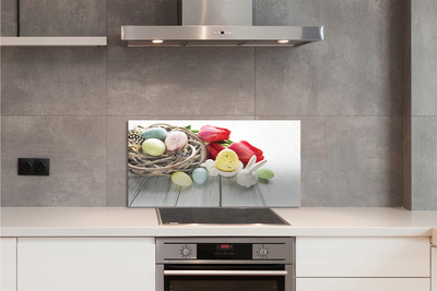 Panel nad Blat Kuchenny Jajka Wielkanocne i Tulipany