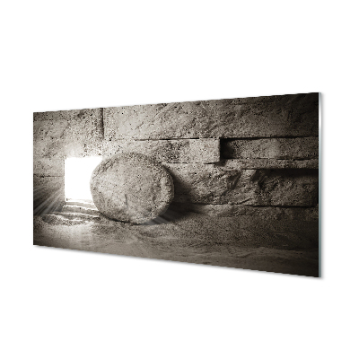 Szklany Panel Mistyczne Światło w Jaskini